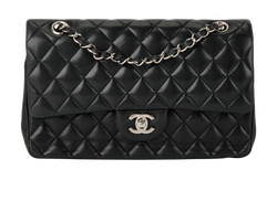 Classic Double Flap M, Lambskin, Black, 15437275, DB, B, 2*